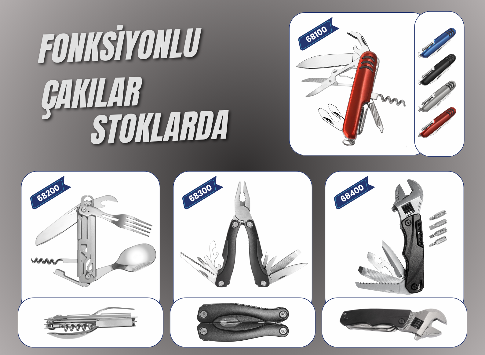 Fonksiyonlu Çakılar Stoklarda