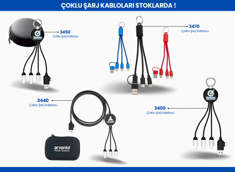 ÇOKLU ŞARJ KABLOLARI