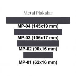 Metal Plaka ( 62 x 17 mm )